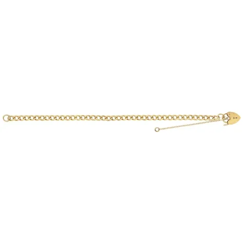 9ct Yellow Gold Ladies' 7.5 Inch Charm Bracelet 9.2g